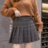 Women’s High-waist Plaid Skirt High Waist Skirt kawaii
