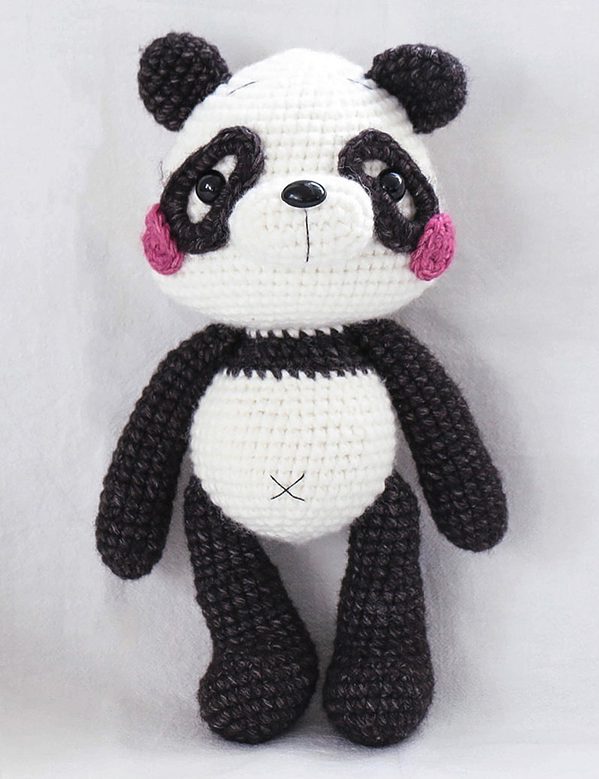 Handmade Knitted Panda Doll doll toy kawaii