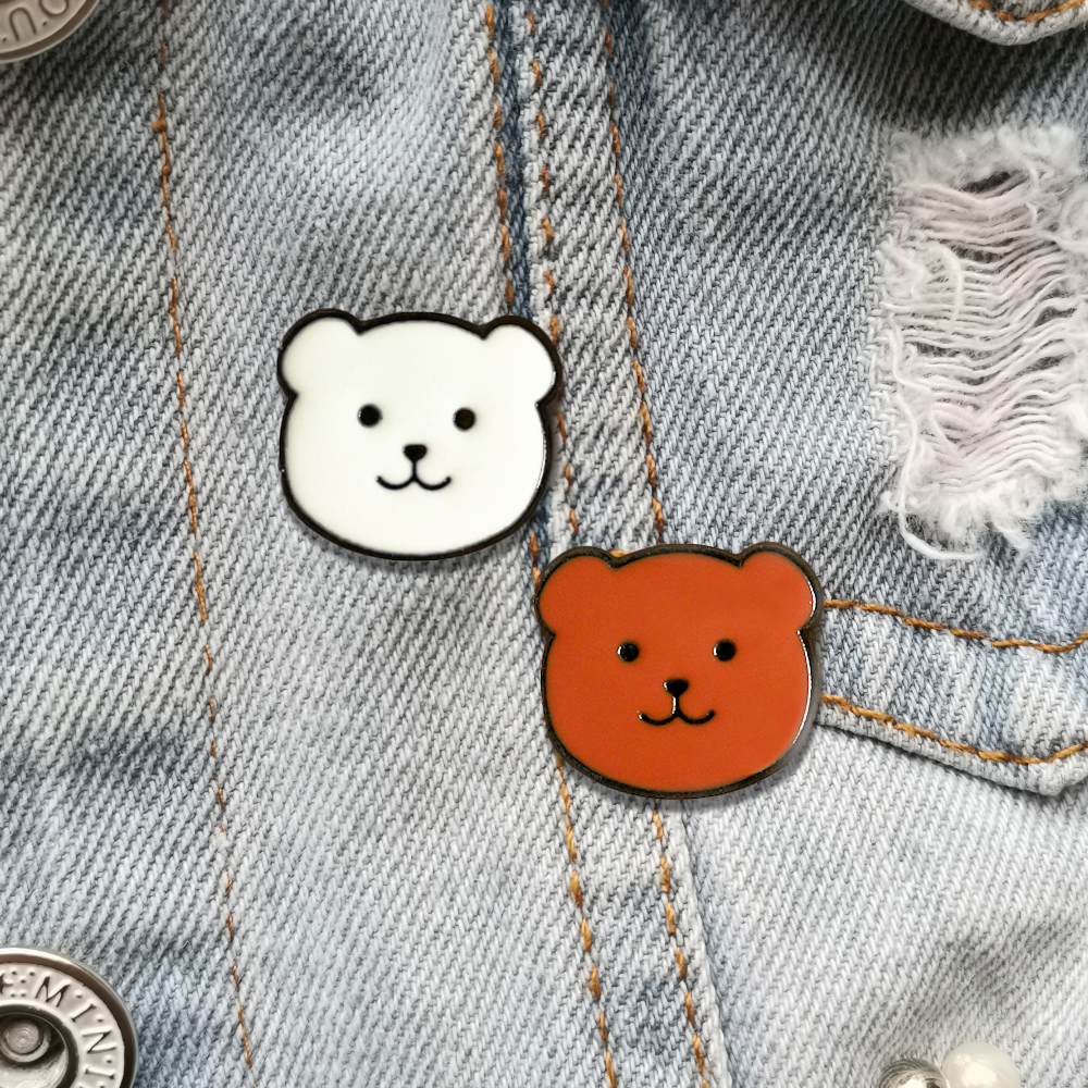Cute Bear Enamel Pins