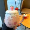 Cute Strawberry Coffee Mug 500ml Coffee Mug kawaii