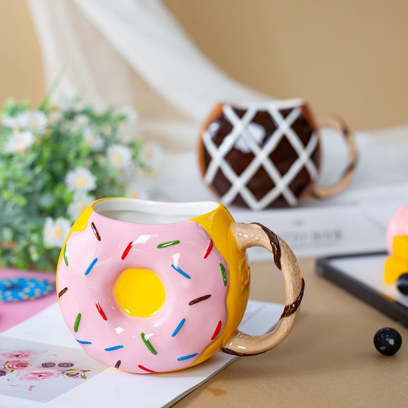Kawaii Donut Ceramic Cup