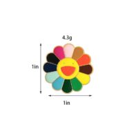 Kpop 태양 꽃 에나멜 핀 다채로운 귀엽다