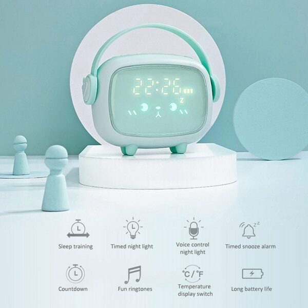 Kawaii Night Light Alarm Clock LED kawaii