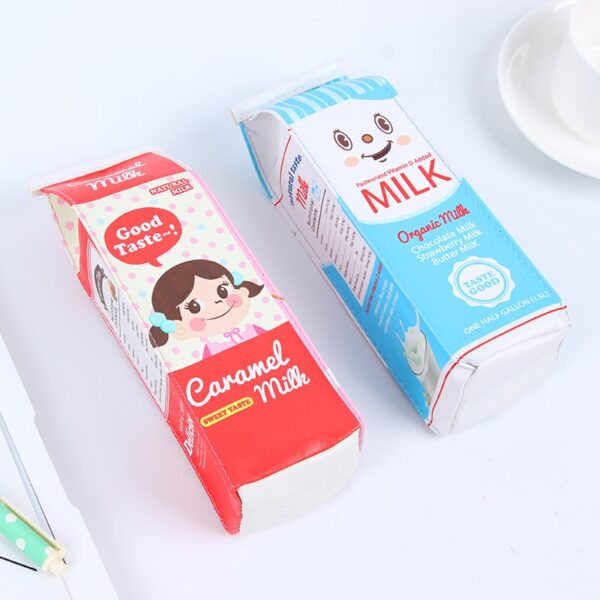 Milk Box Design Random Pencil Case Cute kawaii