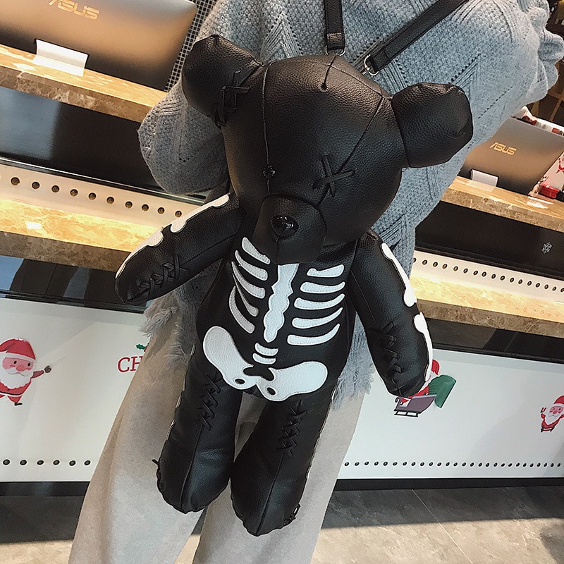 Fashion Skeleton Bear Backpack