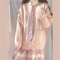 Maglione uniforme giapponese JK Cosplay kawaii
