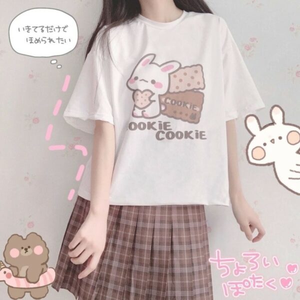Kawaii Bunny Cookie T-shirt bunny kawaii
