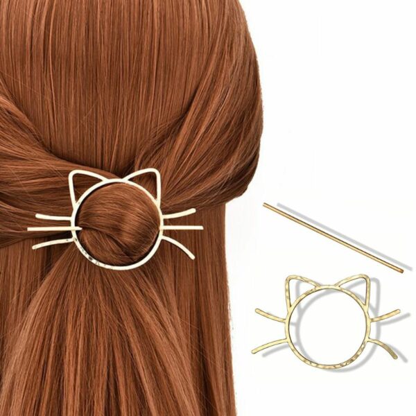 Meow Metal Hair Clip Cute kawaii