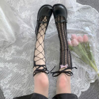 Японские кружевные носки в сетку в стиле Лолиты японский каваи