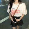 Kawaii Strawberry Printed Casual T-shirt short sleeved kawaii