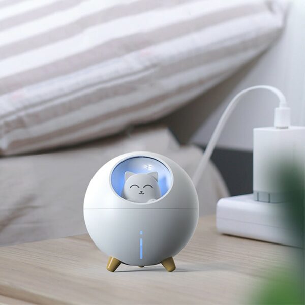 Cute Planet Cat Air Humidifier LED kawaii
