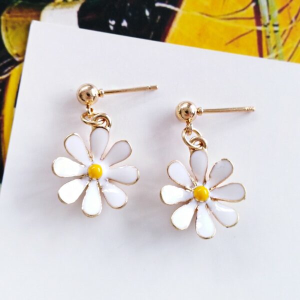 Small Daisy Flower Earrings Daisy Flower kawaii