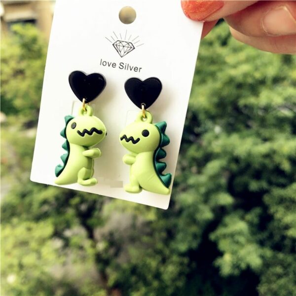 Cute Dinosaur earrings Dinosaur earrings kawaii