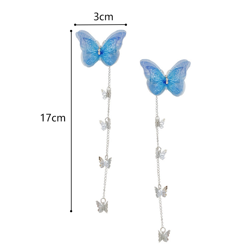 Elegant Fairy Butterfly Tassel Hair Clip