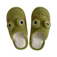 Pantofole con faccia di rana Pantofole in cotone kawaii