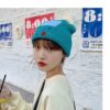 Kawaii Smiling Face Candy Color Knitted Hat Knitted Hat kawaii