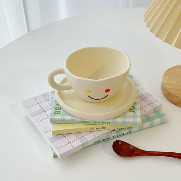 Smiley Ceramic Mug Coffee Cup kawaii