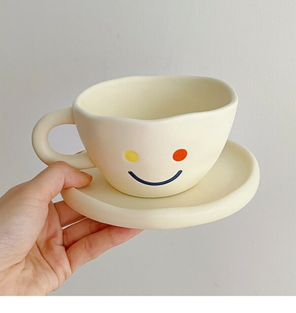 Smiley Ceramic Mug Coffee Cup kawaii