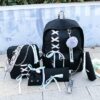 Cute Ribbon Backpack Set Canvas kawaii