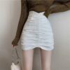 Korean High-waisted A-line Skirt Harajuku kawaii
