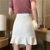 Korean Fashion Ruffled Fishtail Skirt Fishtail Skirt kawaii