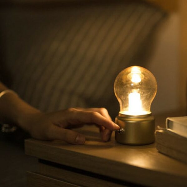 Vintage Cordless Desk Lamp Bulb kawaii