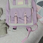 Cute Linen Buckle Backpack