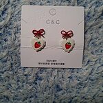 Cute Strawberry Stud Earrings