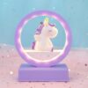 Kawaii Mini Unicorn Pastel Night Lamp Music kawaii