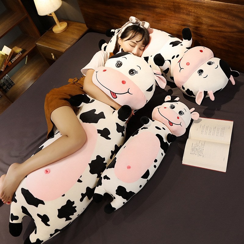 Long Snuggly Cow Plushie Toys