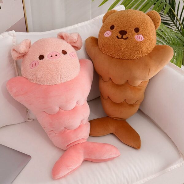 Japanese Taiyaki Fish-Shaped Bunny Pig Bear Plush Toys bear kawaii
