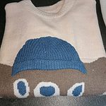 Kawaii Double Color Bear Knitted Sweater