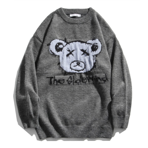 Korean Style Bear Knitted Sweater Korean kawaii