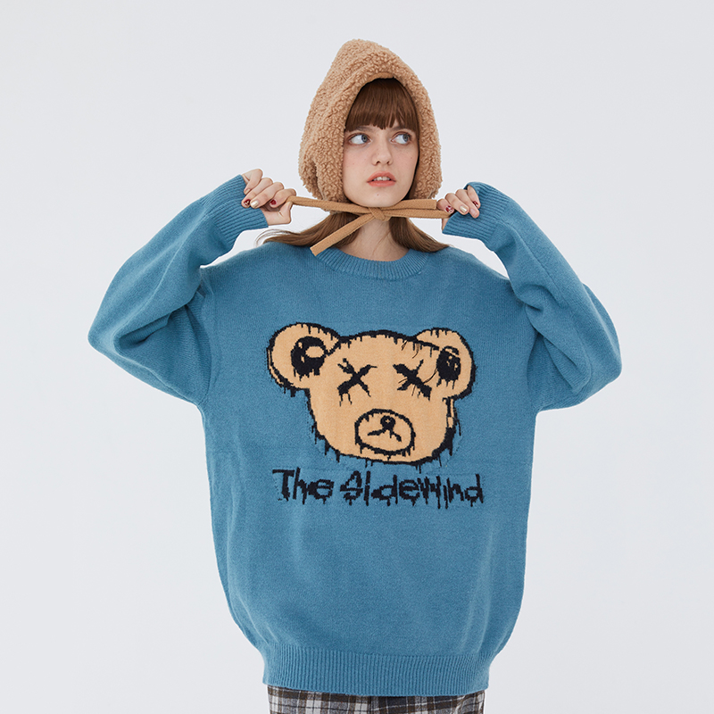 Korean Style Bear Knitted Sweater