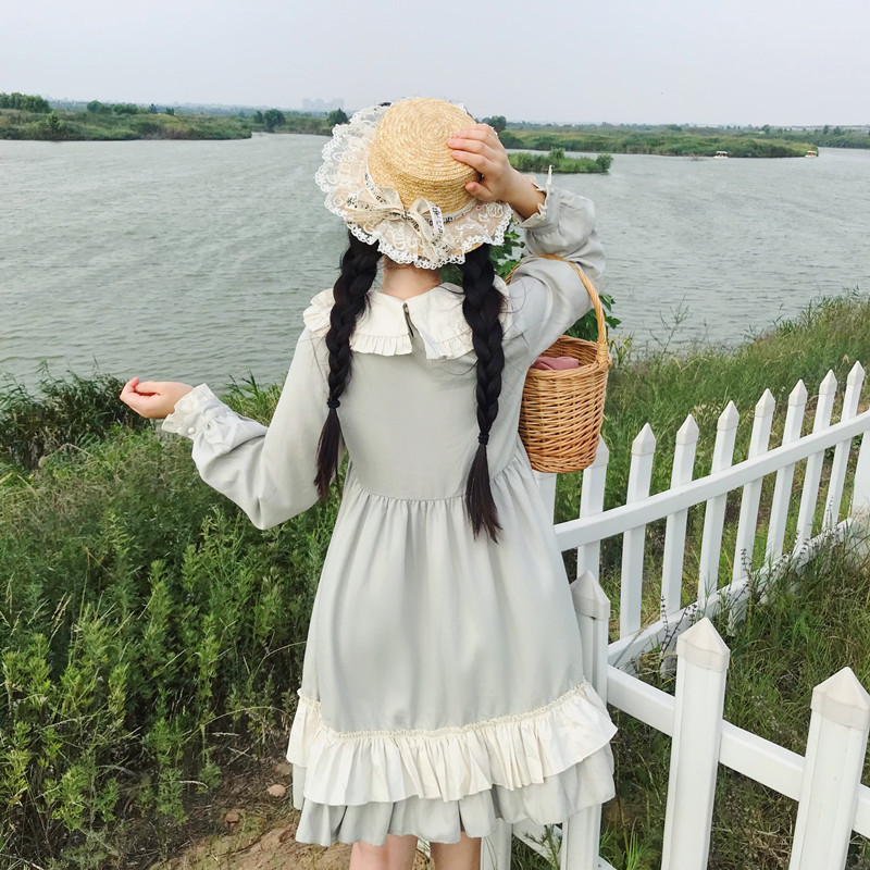 Lolita Doll Collar Layered Falbala Dress