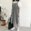 Kawaii Plaid Fashion Pinafore Summer Dress Lolita kawaii