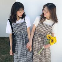 Kawaii geruite mode schort zomerjurk Lolita kawaii