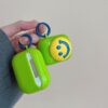 Kawaii Smile Emoji Green Airpods Case Airpods 3 kawaii