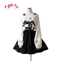 야미 버니 2피스 스웨터 스커트 드레스 일본어 귀엽다