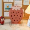 Kawaii Strawberry Divided Grid Pen Holder Desk Shelf kawaii