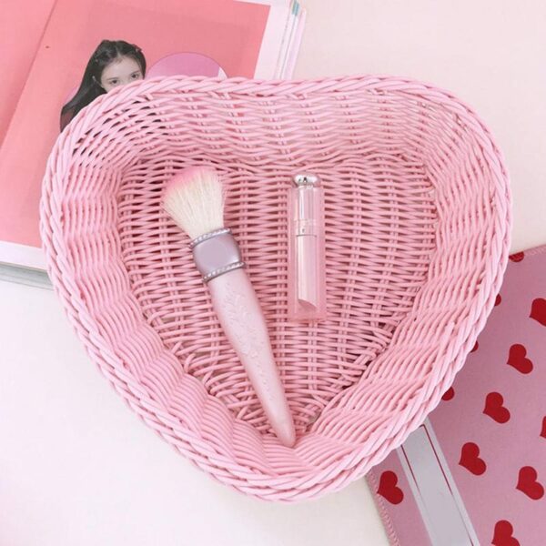 Kawaii Love Heart Shape Basket Organizer Box kawaii
