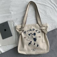 Многоразовая сумка для покупок в стиле ретро Eco Холст каваи