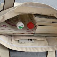 حقيبة تسوق ريترو ايكو قابلة لإعادة الاستخدام قماش كاواي