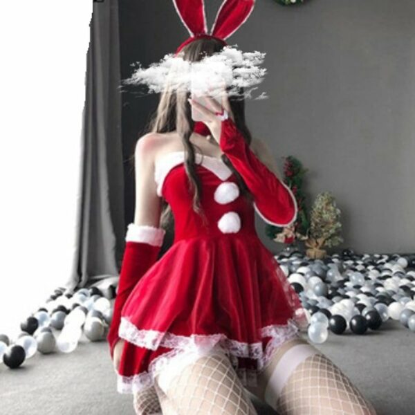 Kawaii Rabbit Cosplay Lace Dress Japan kawaii