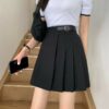 Korean Fashion JK High-waisted Pleated Skirt Jk kawaii
