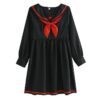 Sailor Girl Kawaii Vintage Dress Black Dress kawaii