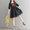 Sailor Girl Kawaii Vintage Dress Black Dress kawaii