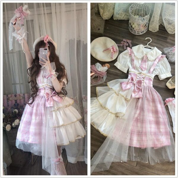 Kawaii Patchwork Princess Lolita Dress Gothic kawaii