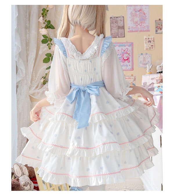 Kawaii Drippy Polkadot Lolita Dress Lolita Dress kawaii