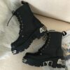 Chunky Gothic Ankle Boots Gothic kawaii